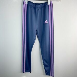 ADIDAS Girls Kids Classic Track Pants Skinny Joggers 2 Shades of Purple Size 6